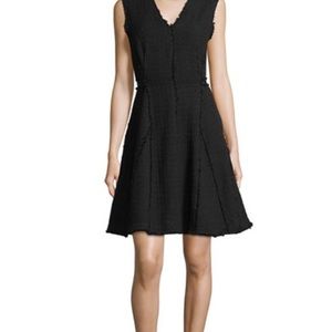 NWT Rebecca Taylor Black Tweed Dress